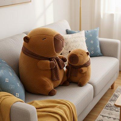 Peluche Capybara assis