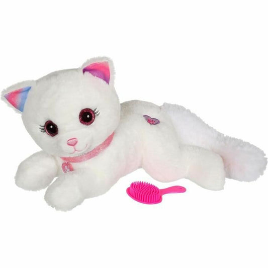 peluche chat blanc