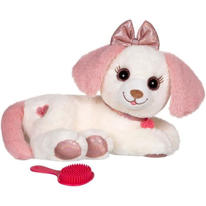 peluche chien puppy bella avec sa brosse