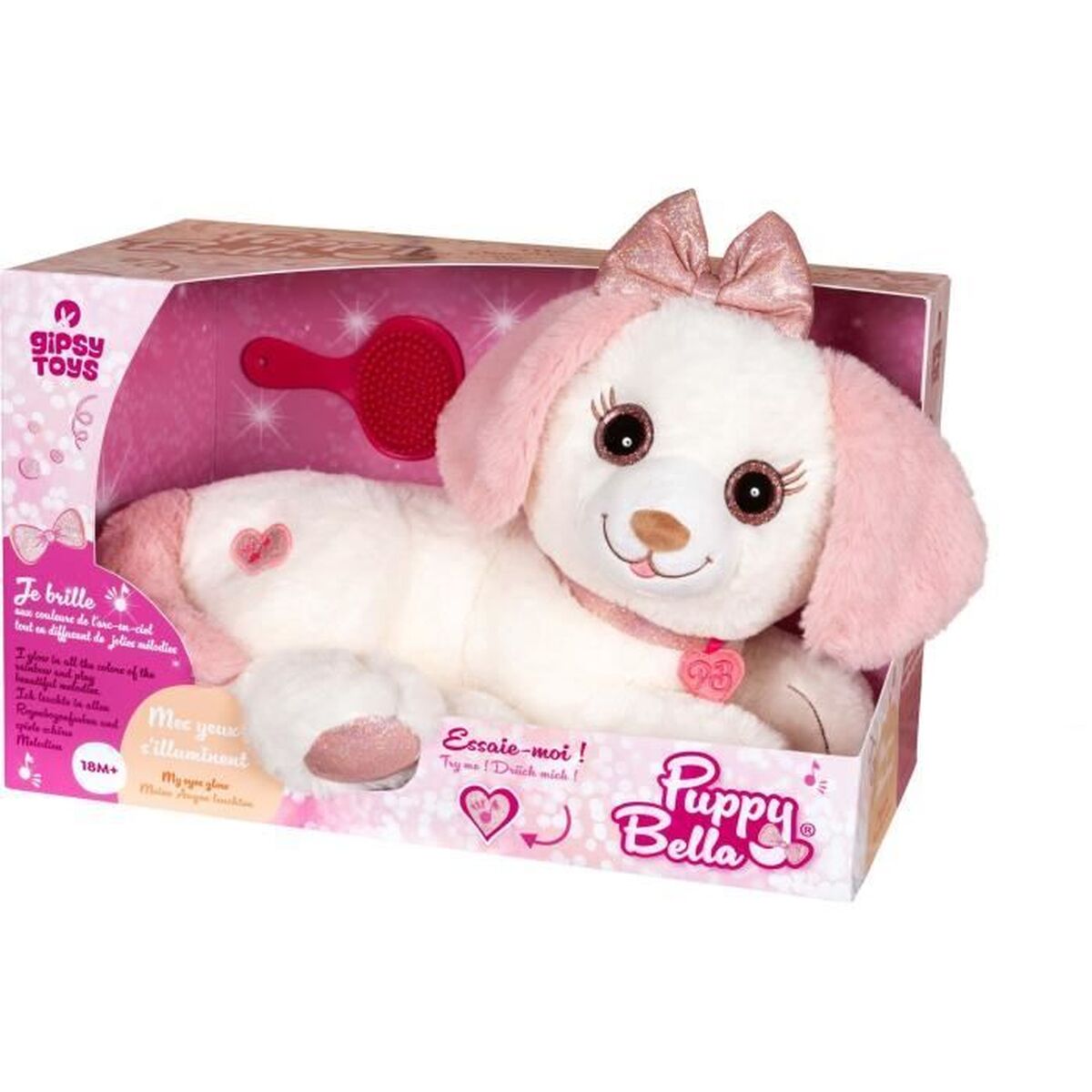 peluche chien puppy bella emballée