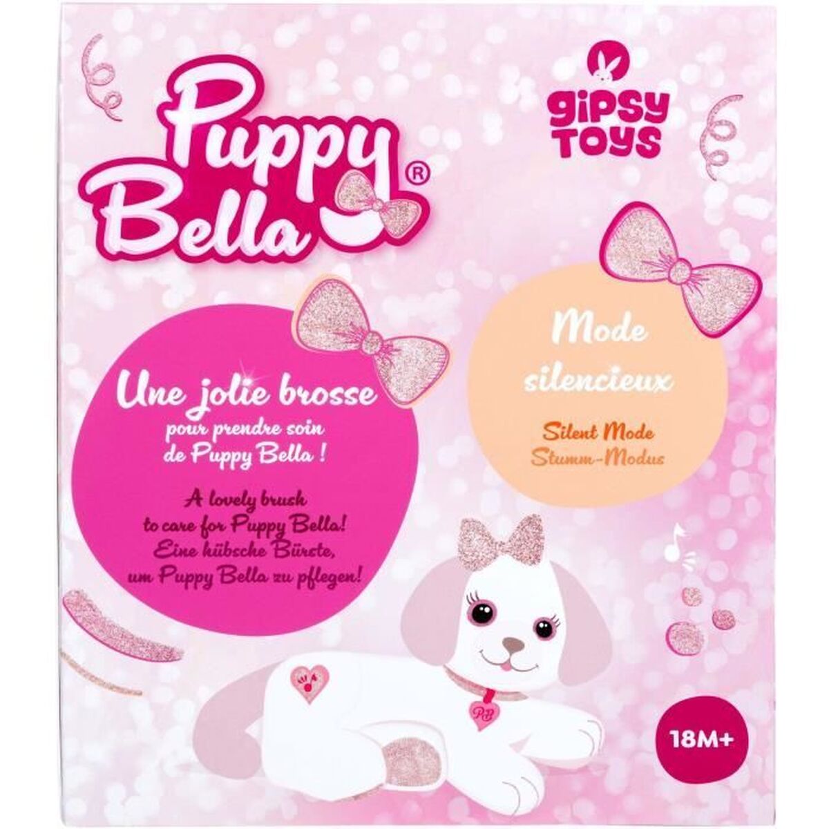 boite de la peluche chien puppy bella