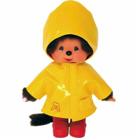 Peluche kiki habillée de son cahouet jaune