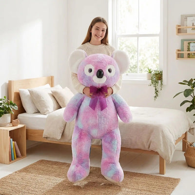 Peluche Koala Geant de 120cm dans les Bras d'une adolescente