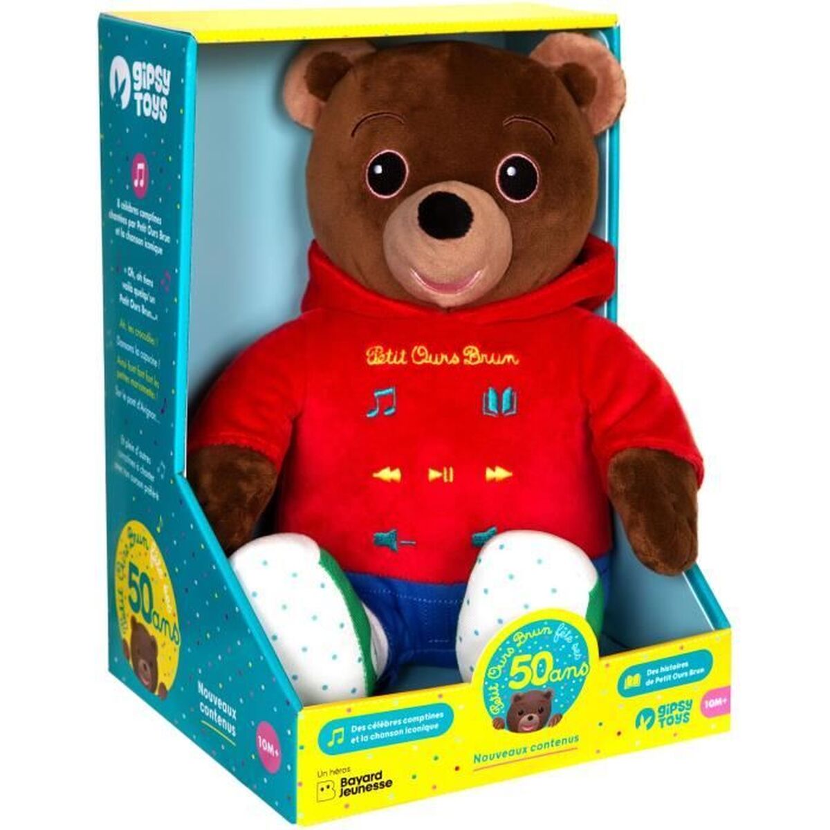 peluche petit ours brun emballé