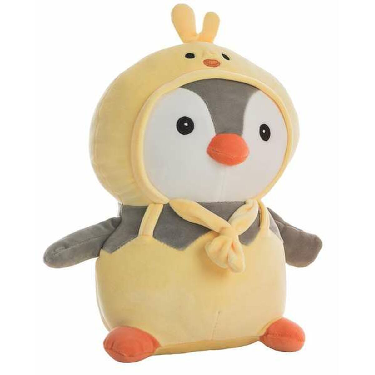 peluche pingouin jaune de 80cm