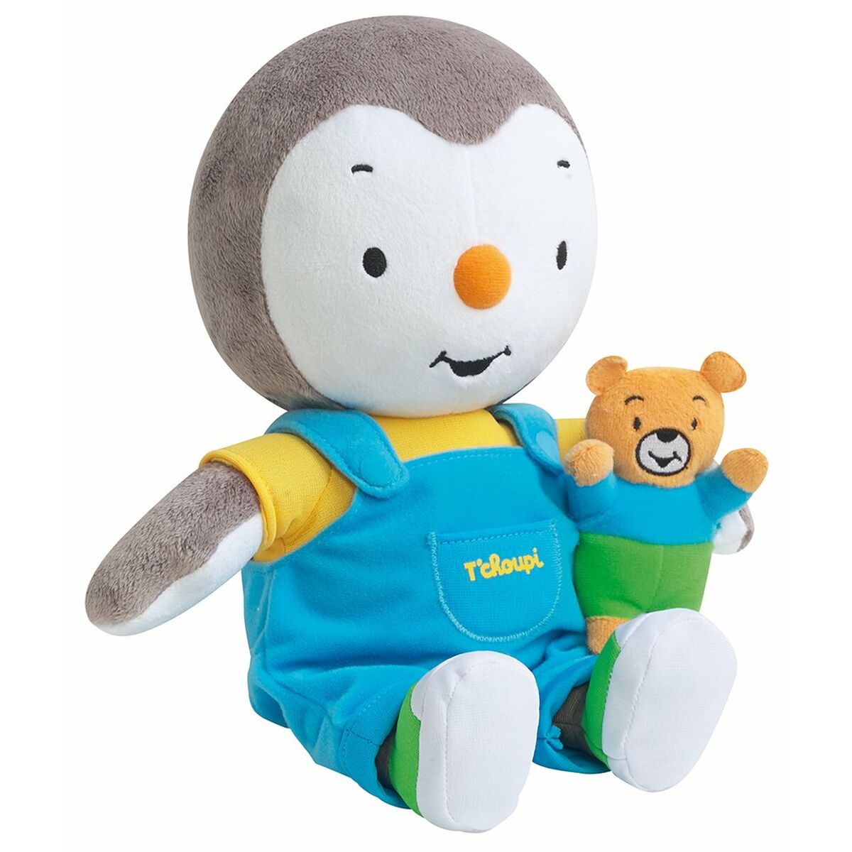 peluche tchoupi et doudou de 30cm