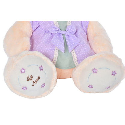 pattes de la peluche mauve
