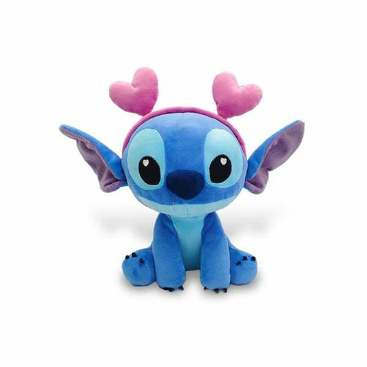 peluches stitch avec un cerf tête avec des coeurs