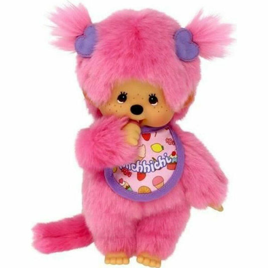 singe kiki peluche toute rose
